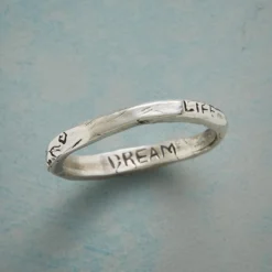 Sterling Silver Life Peace Dream Ring