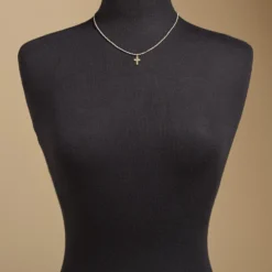 Carved Cross Necklace -Radiant Jewels 171cf82c 58f0 4ed3 a75b 06f85a0fdf68