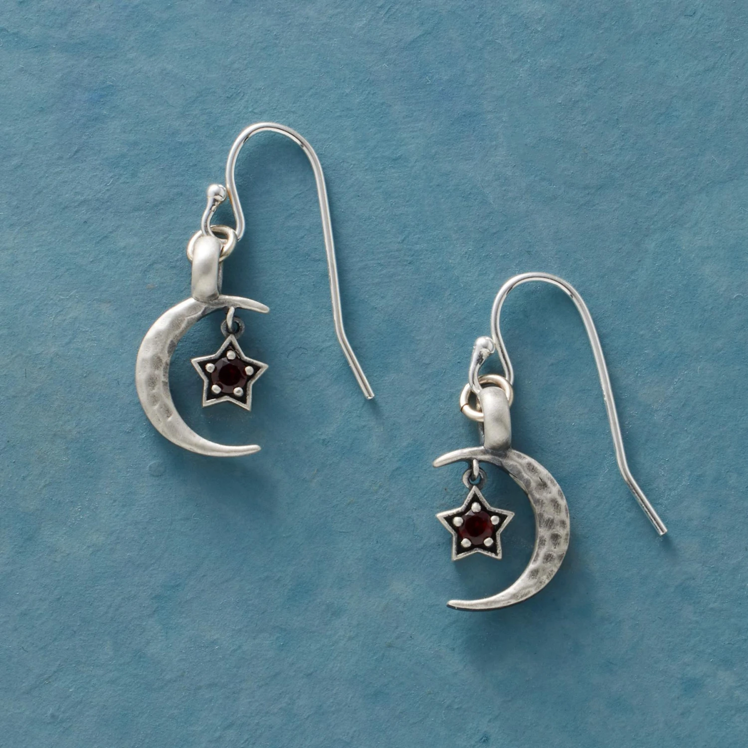 Silver Moon’s Embrace Birthstone Earrings 1 Silver Moon’s Embrace Birthstone Earrings