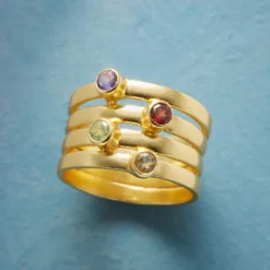 Jeweled Quartet Ring
