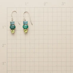 Tri-color Earrings