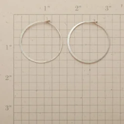 Sterling Hand Forged Gypsy Hoops