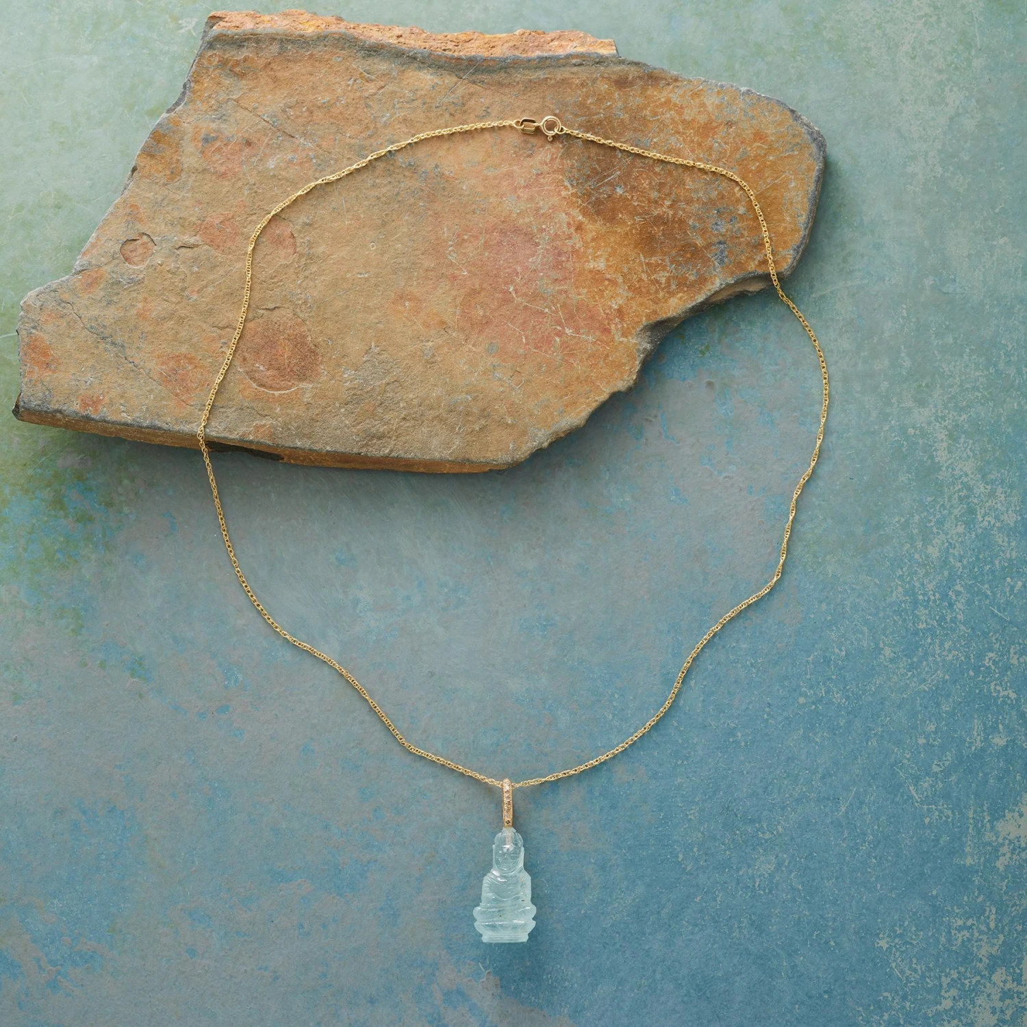 Enlightened Aquamarine Necklace 2 Enlightened Aquamarine Necklace - Image 2