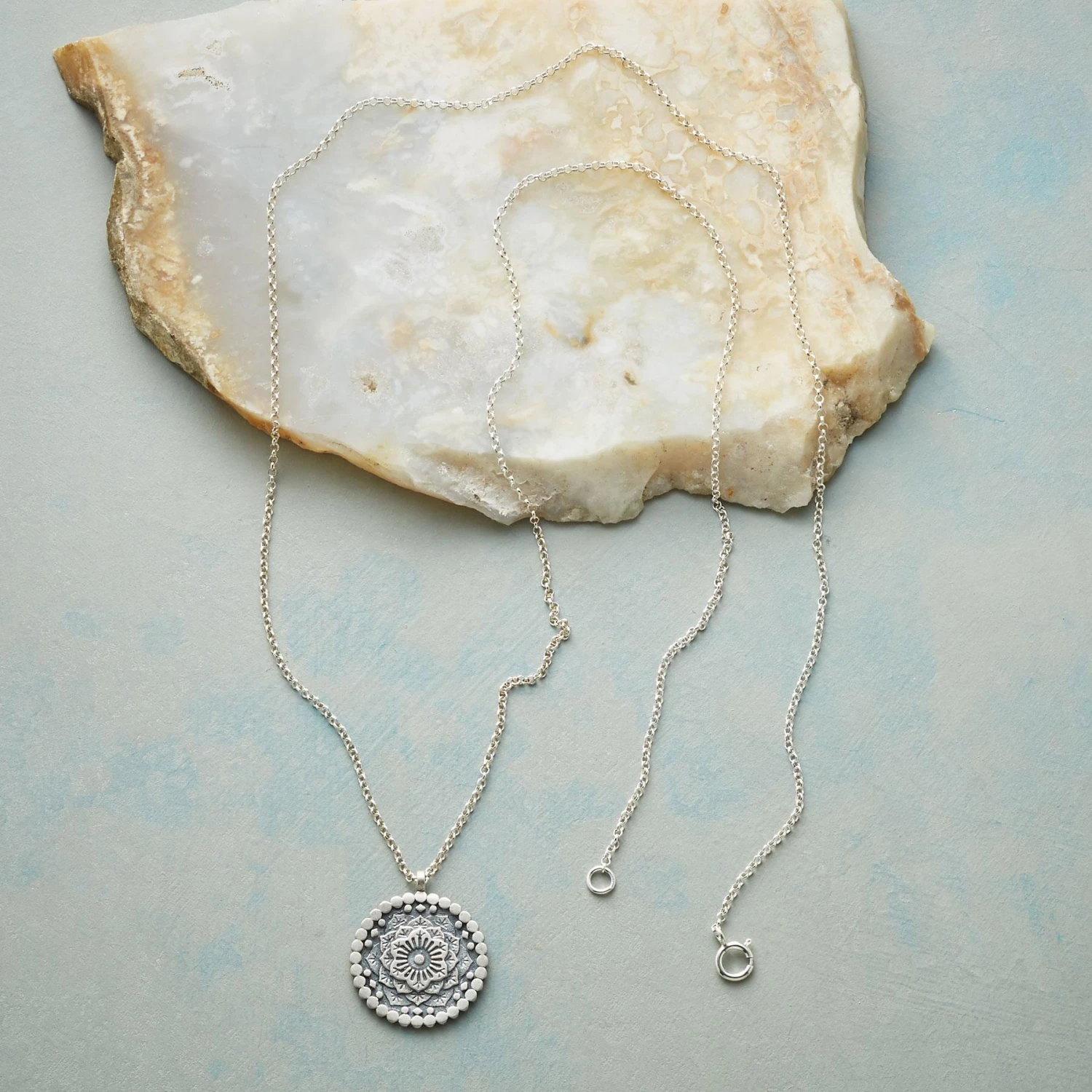 Gratitude Mandala Necklace 1 Gratitude Mandala Necklace