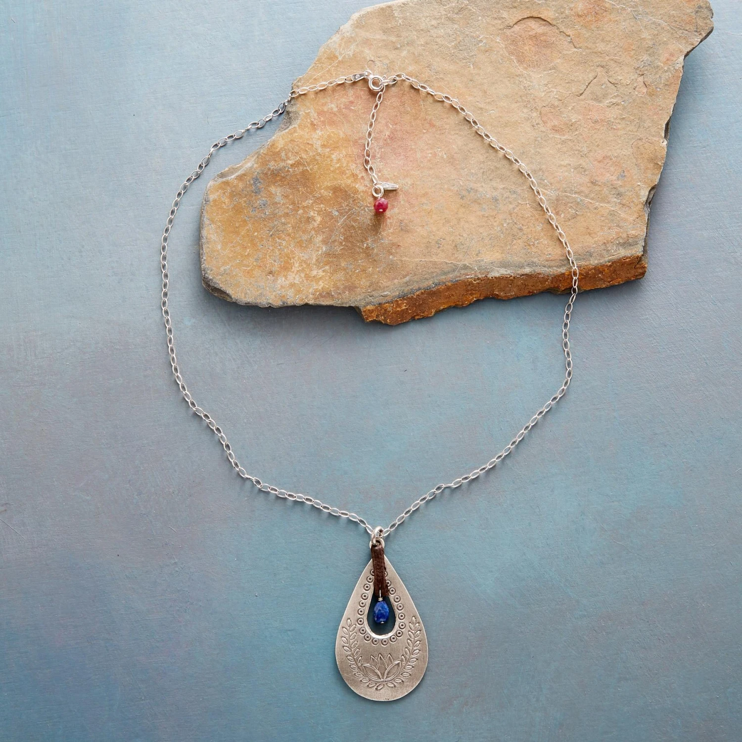 Blue Lotus Necklace 2 Blue Lotus Necklace - Image 2